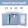 Mini Geldbörse Damen Leder Kleines Portemonnaie Gross Produktbild-Vorschau 4