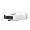 A white robot vacuum cleaner is shown from a side-angle against a white background. Produktbild-Vorschau