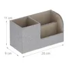 relaxdays Schreibtisch Organizer Leinen-Optik Produktbild-Vorschau 4