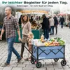 Sekey Bollerwagen faltbar 150 kg mit Bremsen, klappbarer Produktbild-Vorschau 2