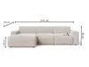 GrainGold Ecksofa L-Form Rechts Lavia - Ecksofa mit Produktbild-Vorschau 6