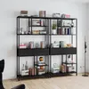 FATIVO Bibliothèque Étagère avec 6 Tablettes et 2 Tiroirs – Voir les images du produit 1