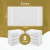 Zestaw 8 ręczników łazienkowych Lavea® 50x100 cm - Elena, Podgląd zdjęcia produktu 7