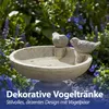 Vogeltränke mit zwei Vögeln Zement 25x14x21,7cm Produktbild-Vorschau 5