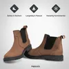 PAULGOS Herren Chelsea Boots Echtes Leder, Stiefeletten Produktbild-Vorschau 5