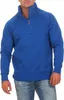 Mivaro Herren Troyer Halfzip in Blau - Pullover mit halbem Produktbild-Vorschau 1
