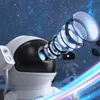 An astronaut-shaped projector emitting colorful light beams against a starry background. Náhled obrázku produktu