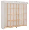vidaXL Šatníková skriňa biela 173 x 40 x 170 cm Látka Náhľad obrázku produktu 7