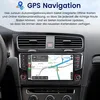 A close-up view of a car's dashboard featuring a GPS navigation system display. Produktbild-Vorschau