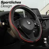 Lenkrad-Bezug Kunst-Leder  Schwarz 37-39 cm Auto Produktbild-Vorschau 2