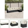 The Living Store 6-tlg. Garten-Sofagarnitur mit Kissen Produktbild-Vorschau 1