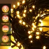 ISOISL Lichterketten 20 m mit 200 LED, Warmweiß, 8 Modi, Produktbild-Vorschau 3