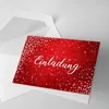 10 Klapp-Einladungskarten Rot Glitzer inkl. 10 weißen Produktbild-Vorschau 4