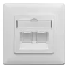 ARLI Keystone Jacks Anschlussdose 2-fach Einbaurahmen Produktbild-Vorschau 2