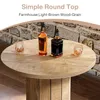 Tribesigns Runder Bartisch, 100 cm hoch, Holz, Bistrotisch Produktbild-Vorschau 7