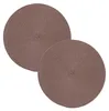 Tischset 2er Set Schoko rund 35 cm Ø Platzset abwaschbar Produktbild-Vorschau 1