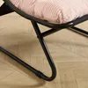 Fauteuil de jardin avec repose-pieds - Noir/rose - position Voir les images du produit 9