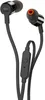 A pair of black in-ear headphones with orange accents. Anteprima dell’immagine prodotto