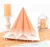 Airlaid Serviette Romantique in Apricot, 40 x 40 cm, 50 Produktbild-Vorschau 6