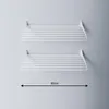 Two white wall-mounted drying racks are shown on a light gray wall. Náhľad obrázku produktu
