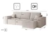 Kaiser Möbel Ecksofa mit schlaffunktion und bettkasten, Produktbild-Vorschau 3