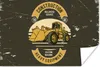 MuchoWow® Poster Bulldozer - Gelb - Zeichnung - Retro Produktbild-Vorschau 1