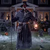 Animatronischer Geisterdoktor 190 cm, Halloween-Deko mit LED-Augen Produktbild-Vorschau