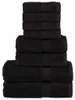 vidaXL 8 tlg. Premium-Handtuch-Set SOLUND Schwarz 600 g/m² Produktbild-Vorschau 7