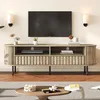 Merax Meuble TV avec 2 tiroirs et 5 pieds, meuble TV Voir les images du produit 2