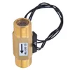 A brass water flow sensor switch with wires. Produktbild-Vorschau