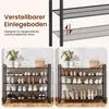 Yaheetech Schuhregal mit 10 Fächern, 166 cm H, für 50 Paar Produktbild-Vorschau 4