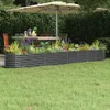 vidaXL Hochbeet Verzinkter Stahl 332x40x36 cm Anthrazit Produktbild-Vorschau 2