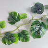 Girlande Monstera 180 cm realistische Blätter in Grüntönen Produktbild-Vorschau 6