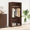 vidaXL Armadio marrone effetto rovere 100x50x200 cm Anteprima dell’immagine prodotto 2