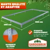 GARDEBRUK® Fondation serre de jardin 380x190cm acier Voir les images du produit 3