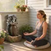 Outsunny Gartenbrunnen mit warmweißen LED-Lichtern Produktbild-Vorschau 7