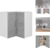 vidaXL Eckhängeschrank Betongrau 57x57x60 cm Holzwerkstoff Produktbild-Vorschau 1