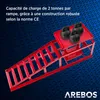 AREBOS 2x rampe d'accès avec cric hydraulique, plateforme Voir les images du produit 6