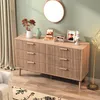 Cassettiera a 6 cassetti in legno naturale, design moderno Anteprima dell’immagine prodotto 6
