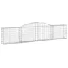 Gabionen mit Hochbogen 25 Stk. 400x30x80/100cm Verzinktes Produktbild-Vorschau 3