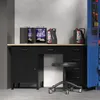 Werkbank Werktisch schwarz; Holzplatte 85x170x60 Produktbild-Vorschau 8