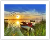Poster - Poster ohne Rahmen - Boot See Sonnenuntergang Produktbild-Vorschau 1
