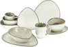 A collection of ceramic tableware, including plates, bowls, and mugs, arranged on a white background. Produktbild-Vorschau
