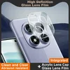 A close-up of a smartphone's camera lens array with a protective glass film overlay. The background is a blurred landscape. Anteprima dell’immagine prodotto