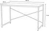 Scrivania 180x60 in legno e acciaio in stile industriale Anteprima dell’immagine prodotto 8