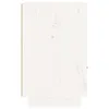 vidaXL Nachttisch Weiß 40x34x55 cm Massivholz Kiefer Produktbild-Vorschau 6