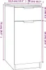 vidaXL Büroschrank Weiß 33,5x50x75 cm Holzwerkstoff Produktbild-Vorschau 7
