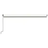 Automatische Markise mit LED & Windsensor 500x350 cm Creme Produktbild-Vorschau 4