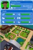 A screenshot from a Nintendo DS game, showing a character's status and a town view. Produktbild-Vorschau