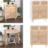 vidaXL Sideboard Weiß 60x30x75 cm Massivholz Kiefer und Produktbild-Vorschau 1